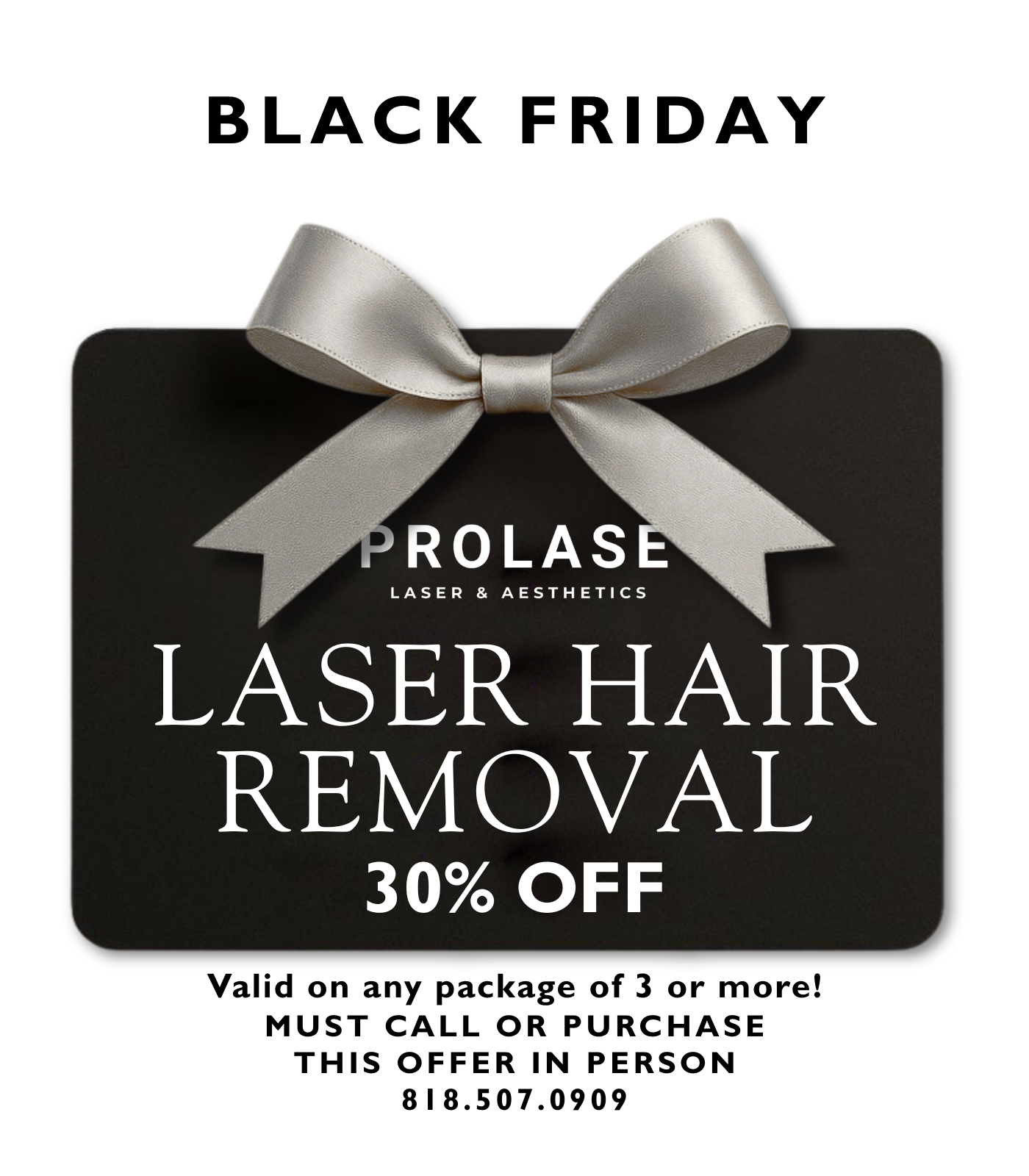30% off Laser Hair Black Friday 2025